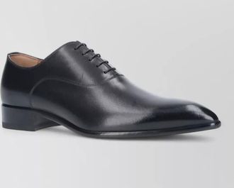 Christian Louboutin oxford lace up shoes almond toe leather