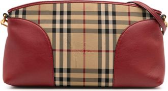 Burberry Schoudertas Geruite Leer