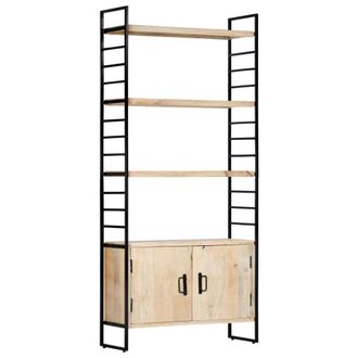 vidaXL Vidaxl - Estanter&iacute;a De 4 Niveles Madera Maciza De Mango 80x30x180 Cm