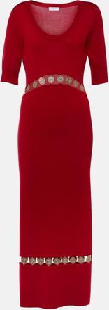 Paco Rabanne Wool-blend maxi dress