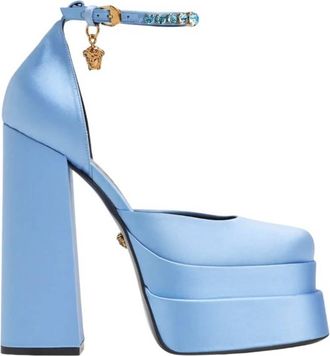 Versace Medusa Aevitas Satin Platform Pumps