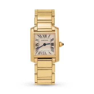 Cartier Pre-owned Cartier Tank Francaise Silver Dial Ladies Watch W50002N2