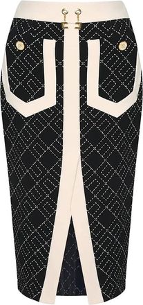 Elisabetta Franchi Rokken, Dames, Zwart, XL, Gonna