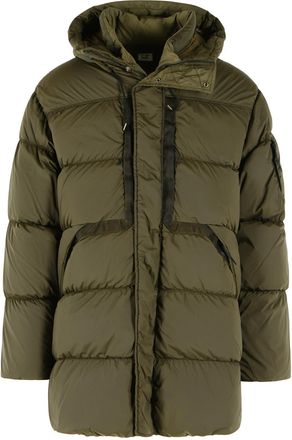 C.P. Company Long Green Nycra-R Down Jacket