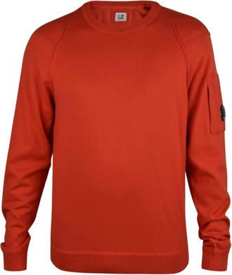 C.P. Company Sea Island Cotton Crewneck - Heren - Ronde hals truien - Oranje - S - Katoen - Truien & Vesten