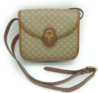 Celine Pre-owned Cross Body Bags, female, Green, Size: ONE SIZE Pre-owned Fabric celine-bags