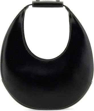 Staud Crossbody Bags - Crescent-Shaped Black Leather Handbag - Gr. unisize - in Schwarz - f&uuml;r Damen
