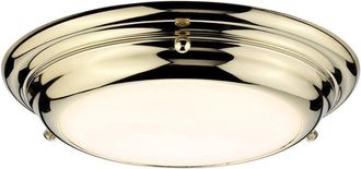 Netlighting Welland 1 Light Mini LED Flush Light Polished Brass