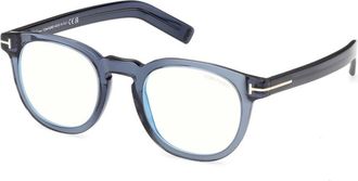 Tom Ford Ft 5629B 090 Eyeglasses - Heren - Brillen - Blauw - 48 MM - Accessoires