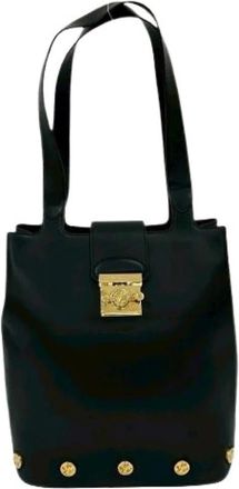 Ferragamo Pre-owned Shoulder Bags, female, Black, Size: ONE SIZE Pre-owned Shoulder Bag