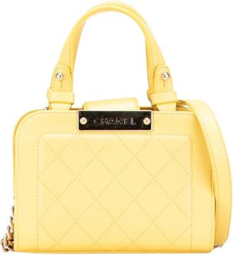 Chanel Pre-owned Elegante Handtas - Dames - Vintage Handtas - Geel - ONE Size - Vintage