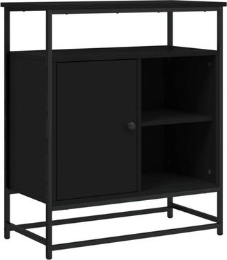 vidaXL Aparador de madera de ingeniería negro 69x35x80 cm Vidaxl