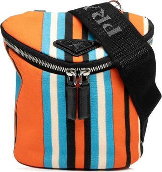 Prada Borsa a tracolla Canapa Baiadera in tela 2013-2023 - Arancione