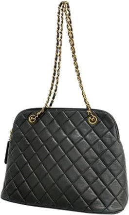 Chanel Pre-owned Shoulder Bags, female, Black, Size: ONE SIZE Pre-owned Vintage Shoulder Bag