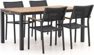 Bellagio la vita attrattiva Bellagio Roma/Fidenza 160cm dining tuinset 5-delig stapelbaar