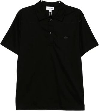 Lacoste Polo con logo ricamato - Nero