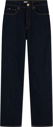 Tommy Hilfiger Tapered Rinse HW Ankle - Dames - Regular Fit Jeans - Blauw - W27 L32 - Denim - Jeans
