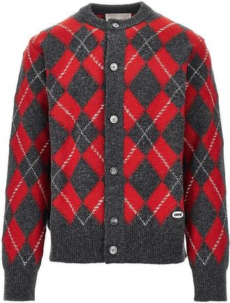 Ami Argyle wool cardigan Man M