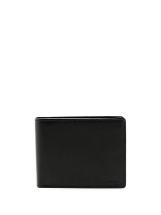 BOSS embossed-logo bi-fold wallet - men - Sheepskin - One Size - Black