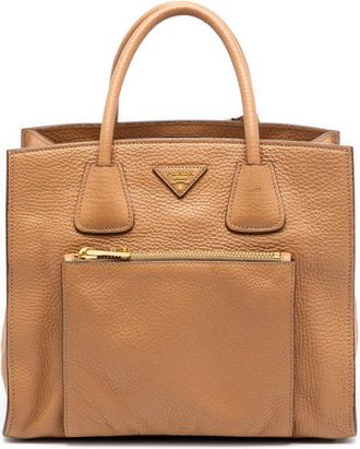 Prada Pre-owned Prada Vitello Daino Front Pocket Open Convertible Tote Ladies TW57I3M1IE1A2XZO