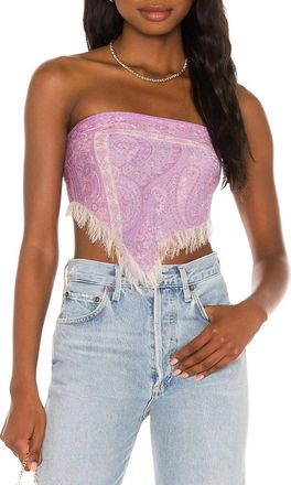 SPELL Farrah Half Moon Headscarf In Lilac