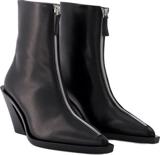 Elleme Womens Eclair Ankle Boot Black Leather