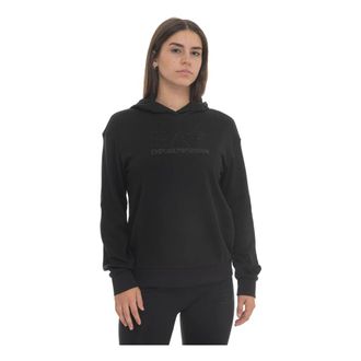 Emporio Armani Emporio Armani Ea7, Dames, Sweatshirts & Hoodies, Zwart, Maat: XL Katoen