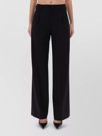 Pantaloni Torino wide-leg trousers pleated front