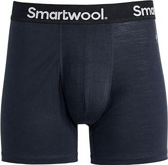 Smartwool Everyday Merino Boxer Brief Boxed Mens Underwear Deep Navy : LG, Lyocell/Tencel/Wool