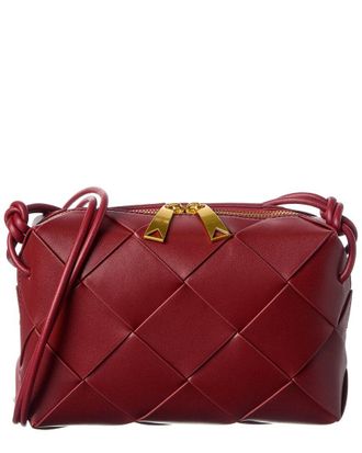 Tiffany & Fred Woven Leather Top Handle Crossbody