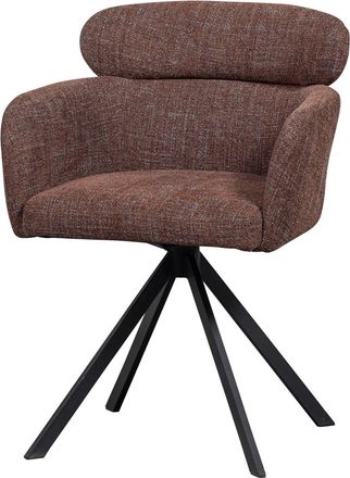 De Eekhoorn Drehbarer Design Armlehnstuhl Fenno, Strukturstoff Chestnut