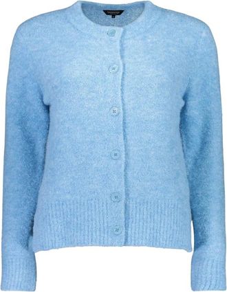 Bloomings Vest Bloomings - Dames - Vesten - Blauw - XL - Wol - Truien & Vesten
