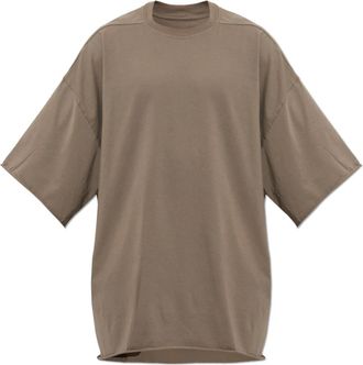 Rick Owens Tommy T-shirt - Heren - T-shirts - Bruin - ONE Size - Katoen - Tops