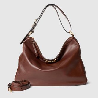 Gucci Starlet Large Shoulder Bag, Brown, Leather