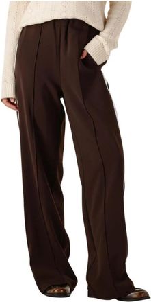 Notre-V Nv-Gita Wijde Broek - Dames - Wijde Broeken - Bruin - XS - Polyester - Broeken
