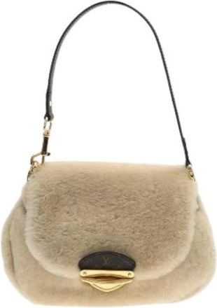 Louis Vuitton Borsa a spalla Pre-owned in tela - - Pre-owned - Donna - Beige - ONE SIZE