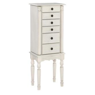 Powell Imogen Jewelry Armoire Off White