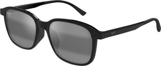 Maui Jim Glanzende Zwarte Zonnebril - Heren - Zonnebrillen - Zwart - 55 MM - Accessoires