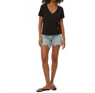 Michael Stars Vera Tee In Black
