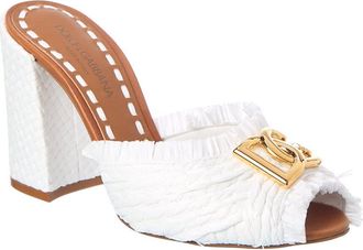 Dolce & Gabbana Raffia Mule