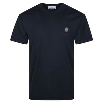 Stone Island T-Shirts, male, Blue, Size: 2XL SS T-Shirt