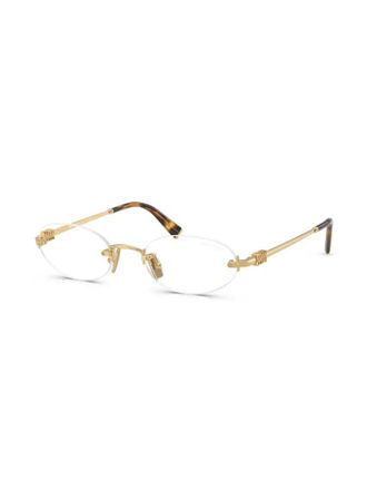 Miu Miu Eyewear MUA54S5AK08N Rimless Sunglasses - Gold