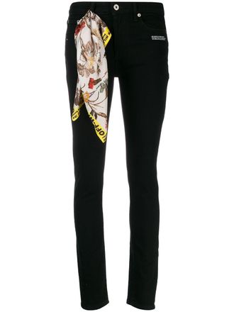 Off-white skinny leg jeans - Black