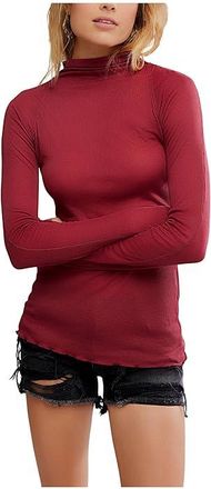 Free People Close To Home Layering Womens Clothing Miss Crimson : LG (Womens 12-14), Elastane/Polyester