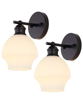 Safavieh Set Of 2 Safavieh Solynn 7.5In Wall Sconce