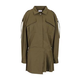 Off-white Savana Mini Dress - female - Off White - Short Dresses - Green - S - Dresses