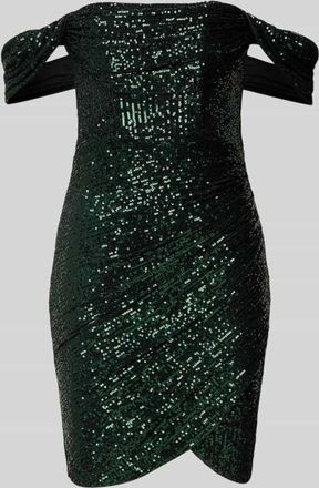 Lipsy Cocktailkleid im Off-Shoulder-Look in Gruen, Größe 32