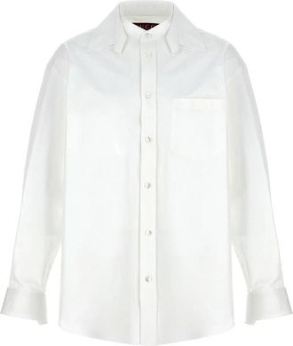 Gucci Formal Shirts, male, White, Size: L Stylish Shirt for Men and Women