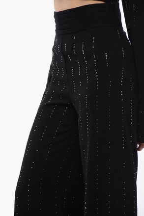 Viktor & Rolf Pantaloni CUMMERBUND A Vita Alta Con Strass Viktor & Rolf