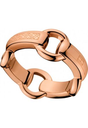 Tommy Hilfiger Womens 2700104C Ladies Ring - Rose Gold Stainless Steel - One Size
